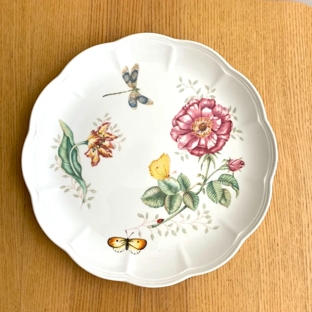 4pcs LENOX butterfly meadow dinner plate set, 11 inches